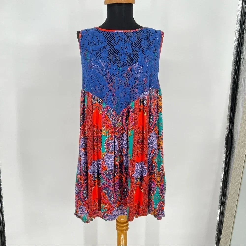 Free people count‎ me in trapeze tunic top Short Dress
